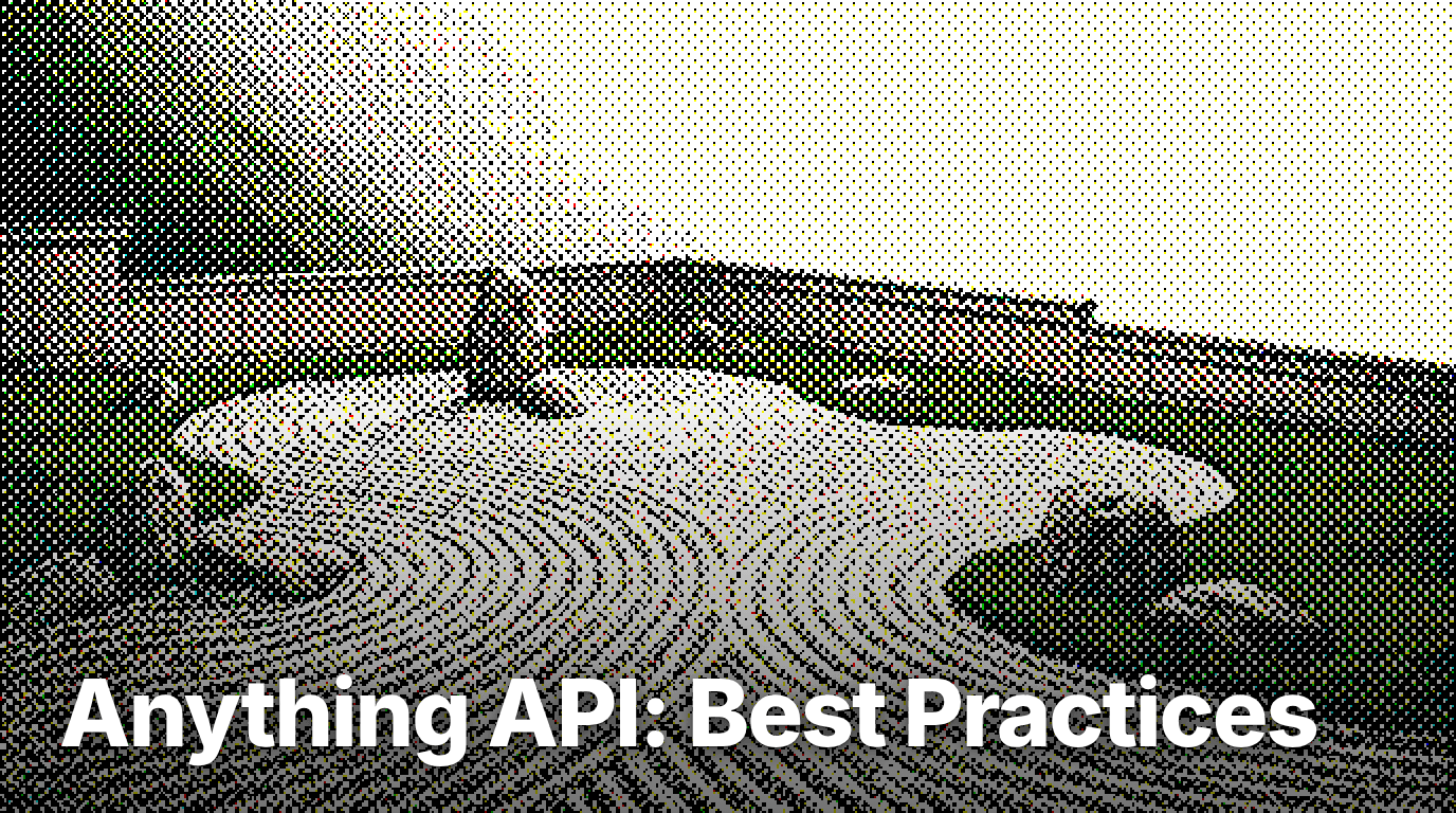 Anything API: Best Practices